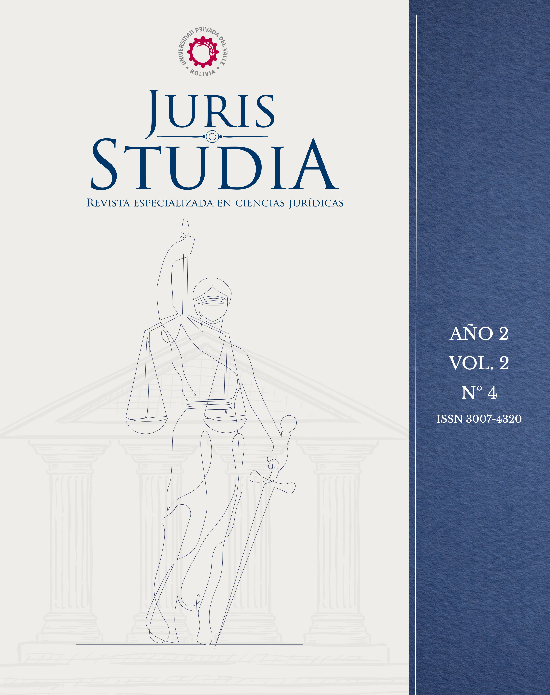 					Ver Vol. 2 Núm. 4 (2025): JURIS STUDIA Revista especializada en ciencias jurídicas
				